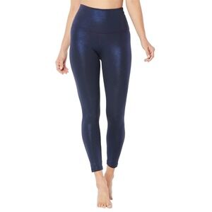 Beyond Yoga Twinkle High Waisted 7/8 Yoga Leggings Women's XS Nocturnal‎ Blue